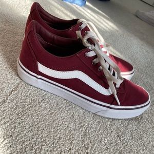Burgundy Vans